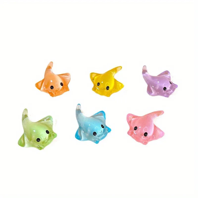 50Pcs Manta Ray Resin Charms – Colorful DIY Jewelry Pendants Resin Jewelry Charms Babs
