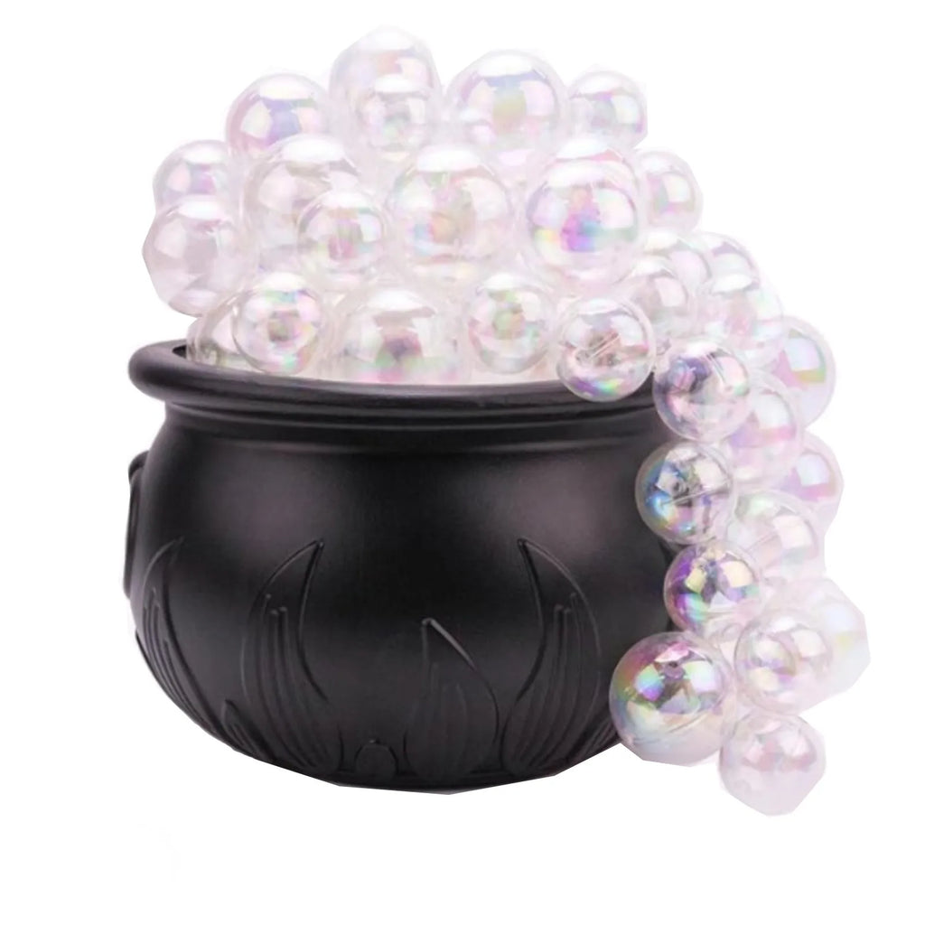 Halloween Light-Up Bubble Cauldron – 40 LED Balls & Remote Halloween Cauldron Decor Babs
