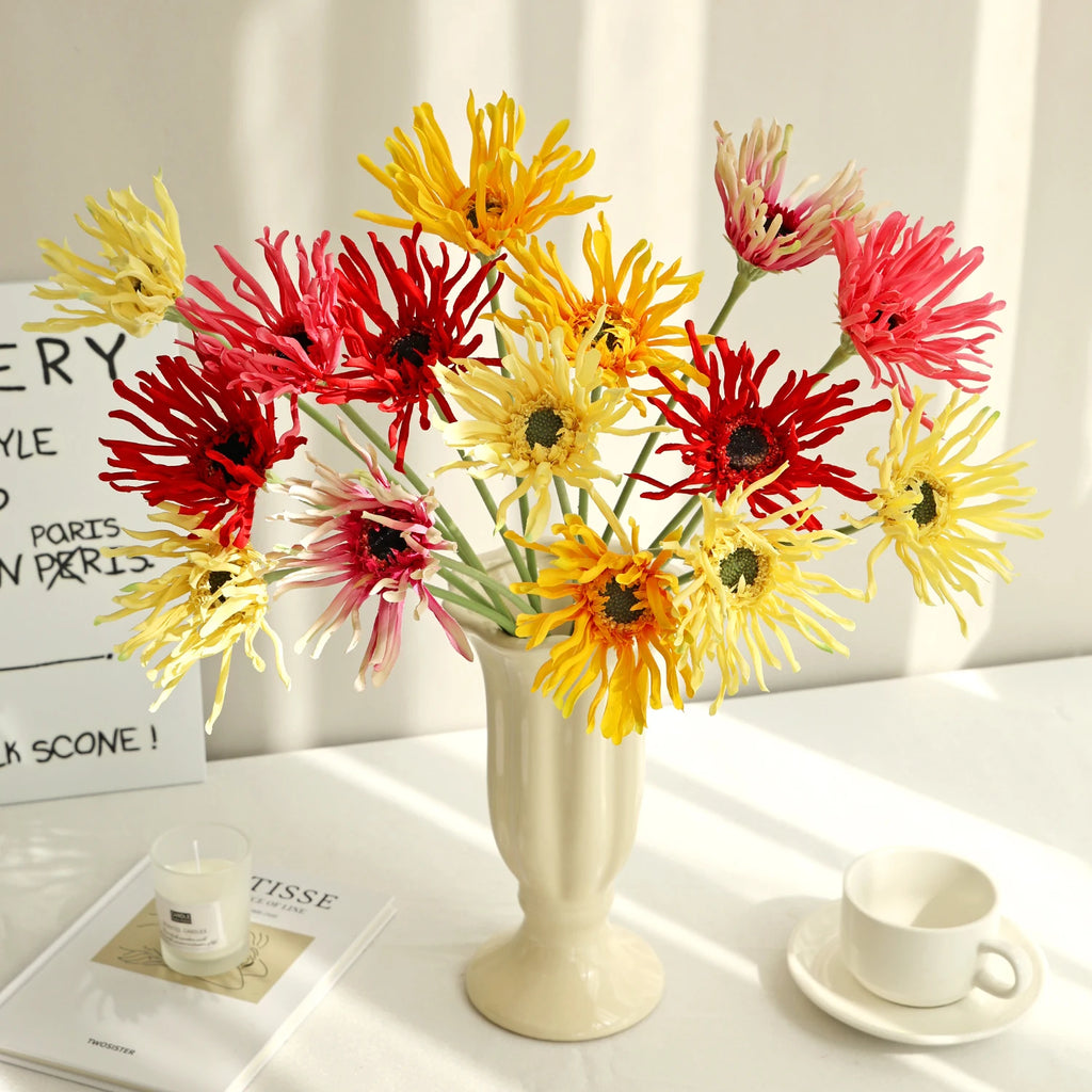 Artificial Silk Chrysanthemum Flowers – Wedding & Home Décor Artificial Flower Bouquet Babs