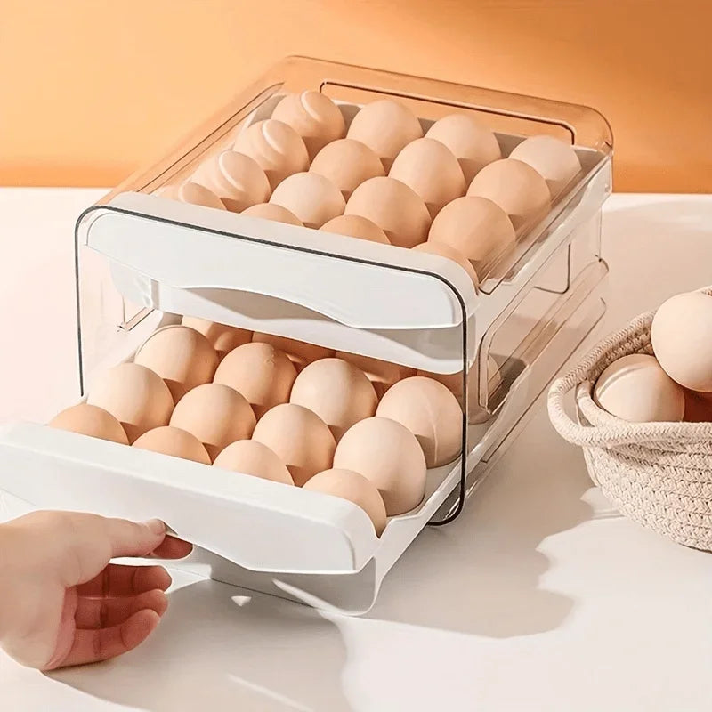 Drawer Style Refrigerator Egg Storage Box – Stackable Egg Storage Box Babs