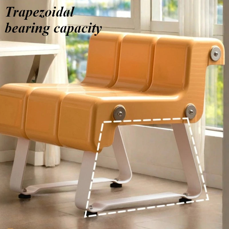 Creative Cartoon Piano Stool with Backrest | Modern Home Ottoman Decorative Home Stool Babs
