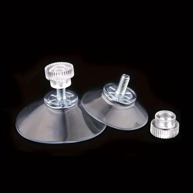 Suction Cup Glass Pads – Clear PVC Heavy-Duty Hook-Free Suction Cup Pads Babs