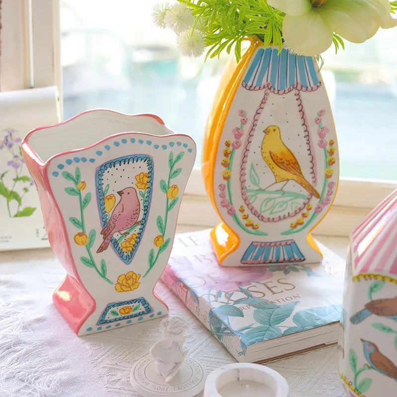 Modern Ceramic Vase – Luxury White Flower Vase for Home Décor Decorative Ceramic Vase Babs