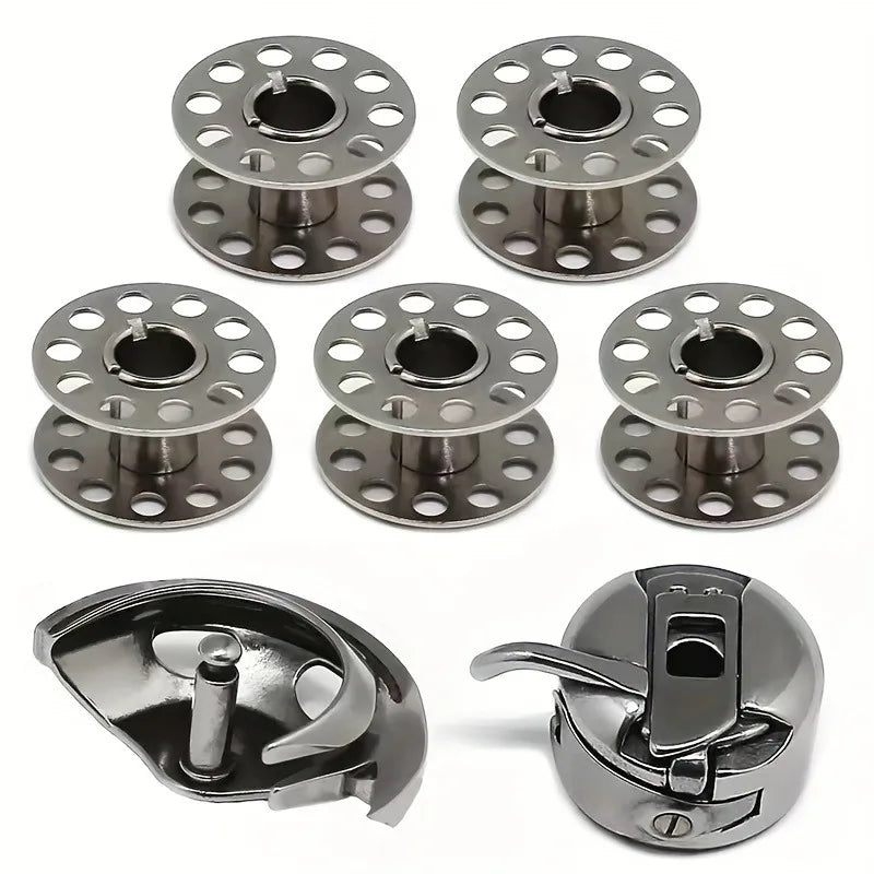 7-Piece Metal Bobbin & Shuttle Hook Set for Sewing Machines Sewing Machine Parts Babs 7pcs set