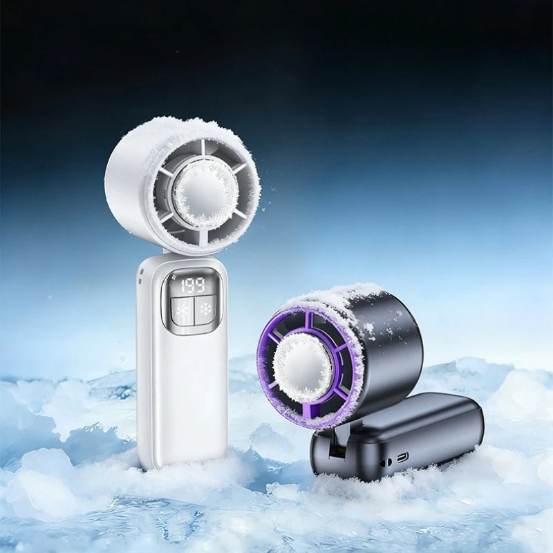 Handheld Rechargeable Mini Cooling Fan – 199 Speeds, USB-C Handheld Cooling Fan Babs