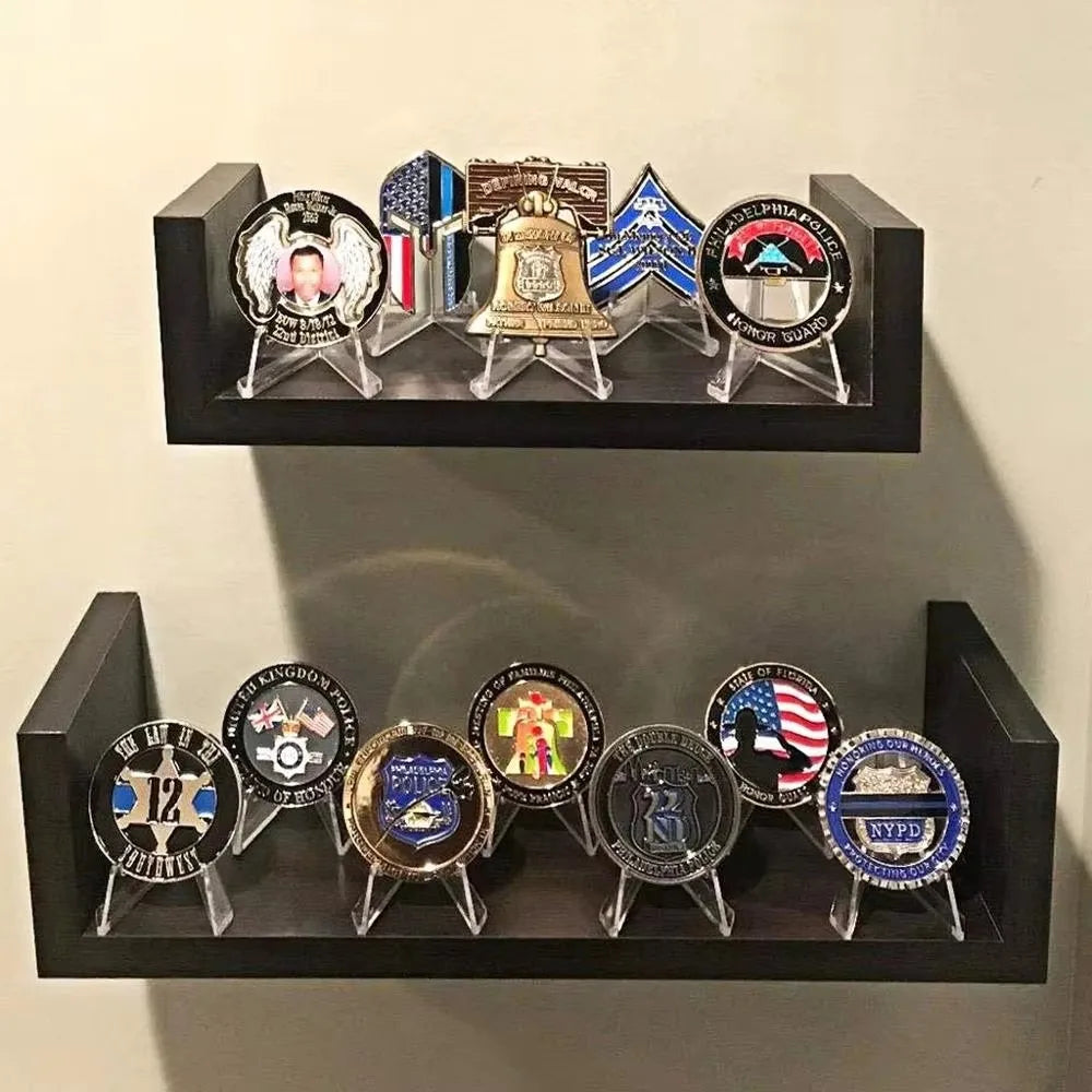 Acrylic Triangle Display Stands for Coins, Cards & Photos Acrylic Display Stand Babs