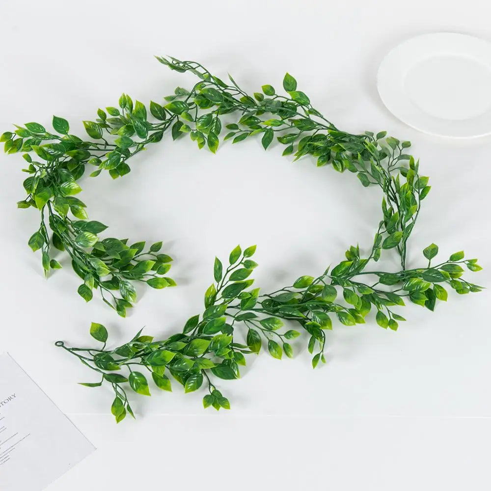 Artificial Green Foliage Vine Wall Hanging Plant – 180cm DIY Decor Artificial Hanging Vine Babs light green