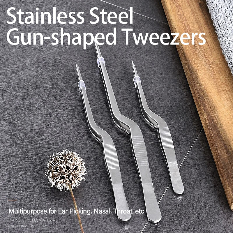 304 Stainless Steel Kitchen Tweezers & BBQ Tongs – 3 Sizes Kitchen Tongs Babs