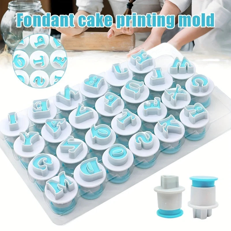 Alphabet Cookie Cutter Set – Letter Molds for Fondant & Biscuits Cookie Cutter Set Babs