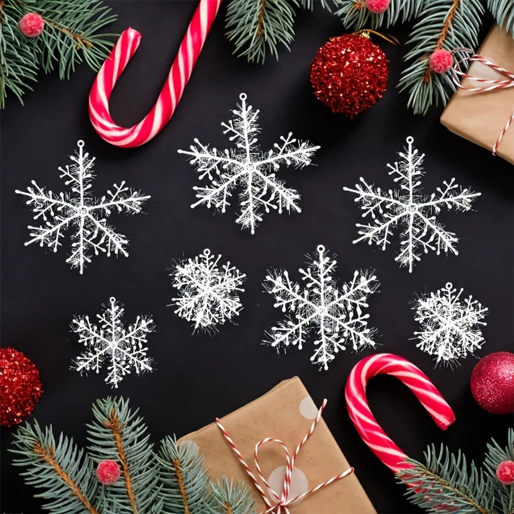 Plastic Snowflake Ornaments – Christmas Tree & Winter Decor Christmas Ornaments Babs