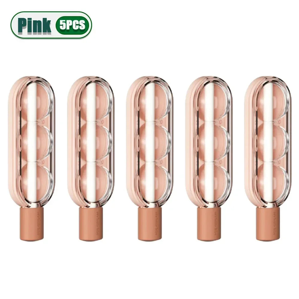 Reusable Silicone Ice Pop Mold Set – DIY Popsicle & Ice Tray Ice Pop Mold Set Babs Pink-5PCS