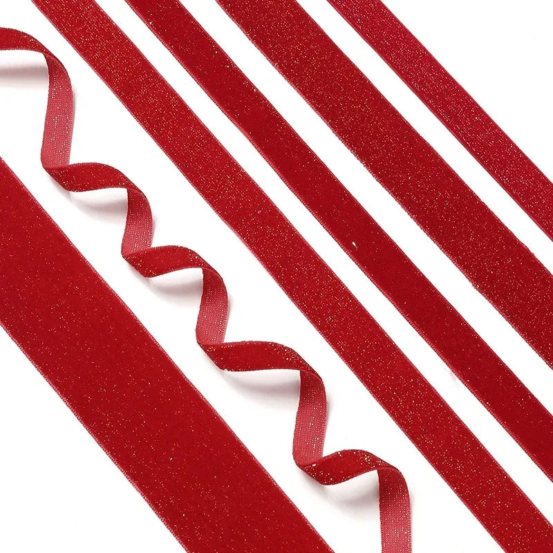 5m Red Silk Ribbon for Christmas, Gift Wrapping & DIY Crafts Decorative Craft Ribbon Babs