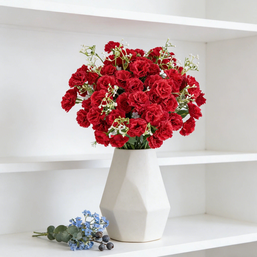 Artificial Silk Carnation Bouquet – Wedding & Home Decor Artificial Flower Bouquet Babs