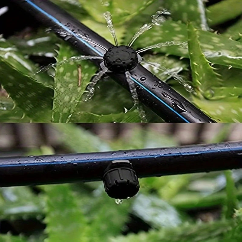 50pcs 1/4" Adjustable Micro Drip Irrigation Sprinklers Drip Irrigation Sprinklers Babs