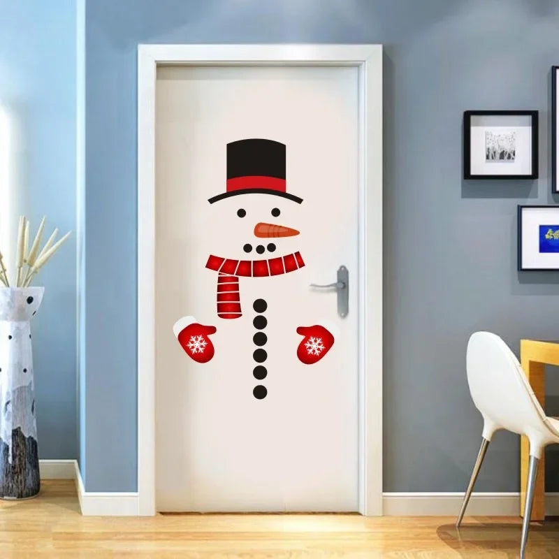 10pcs Snowman Christmas Fridge Magnets – DIY PVC Holiday Set Holiday Fridge Magnets Babs