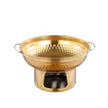 Stainless Steel Hot Pot 20/22cm – Fast Heating & Double Handle Stainless Steel Hot Pot Babs Gold 22cm