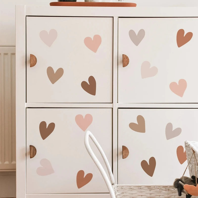 36Pcs Boho Heart Wall Stickers – Nursery & Bedroom Decals Wall Decal Stickers Babs