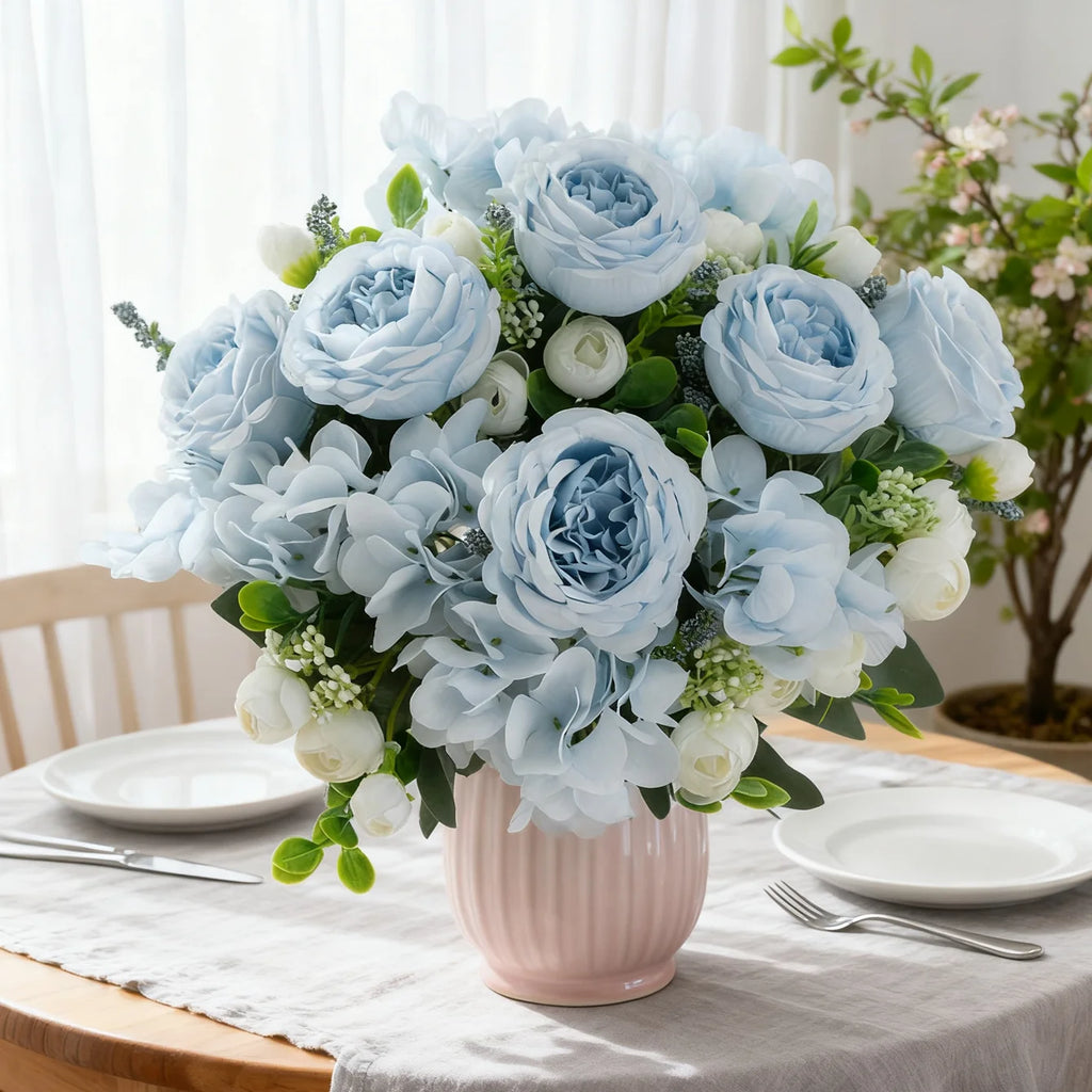 Artificial Silk Peony Bouquet – Wedding, Home & Garden Décor Artificial Flower Bouquet Babs