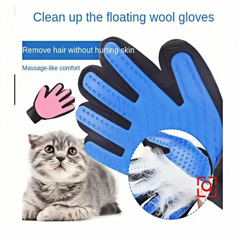 Silicone Pet Grooming Glove – Dog & Cat Deshedding Brush Pet Grooming Glove Babs