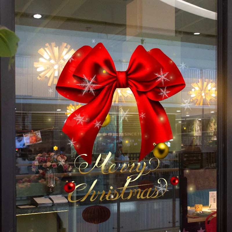 Christmas Window Stickers – Electrostatic Holiday Glass Cling Holiday Window Sticker Babs 1PC