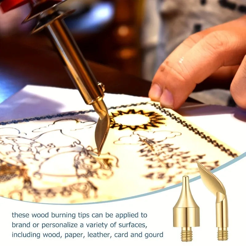 56Pcs Wood Burning Stencil Set – Brass Letter & Number Tips Wood Burning Tips Babs