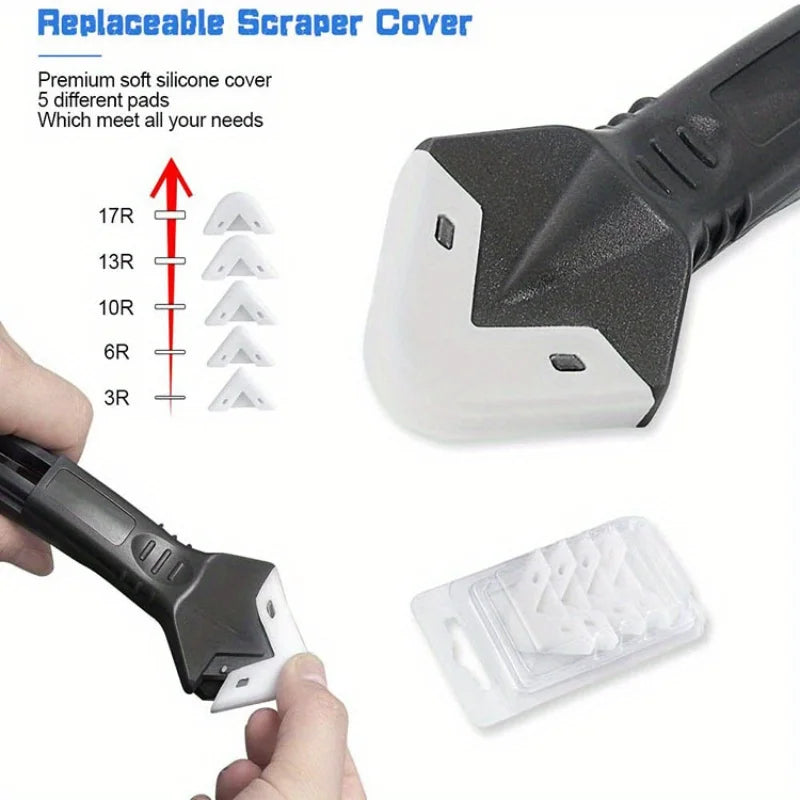 3-in-1 Silicone Caulking Tool Kit – Caulk Remover & Finisher Caulking Tool Kit Babs