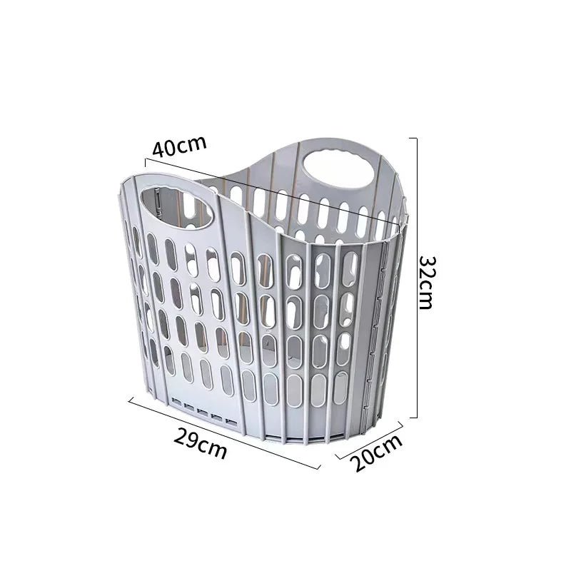 Foldable Wall-Mounted Laundry Basket – Space-Saving Organizer Laundry Basket Babs 1Pc-L