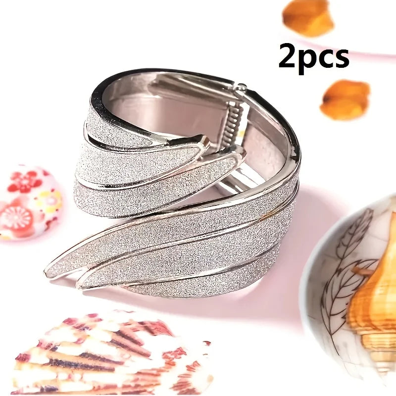 2pcs Metal Flowing Sand Curtain Buckles – Luxury Tie-Backs Curtain Tie Buckles Babs silvery