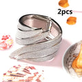 2pcs Metal Flowing Sand Curtain Buckles – Luxury Tie-Backs Curtain Tie Buckles Babs silvery