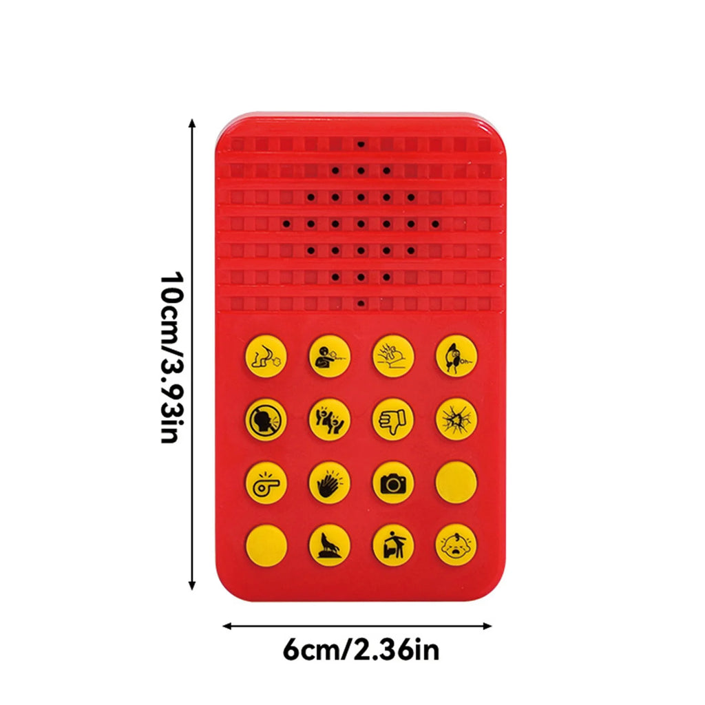 16-Button Prank Sound Box – Gag Voice Machine for Parties Novelty Sound Machine Babs as shown One Size