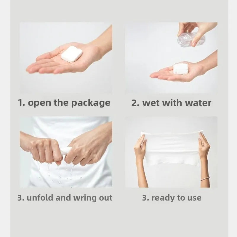 20pcs Disposable Compressed Facial Towels – Travel & Daily Use Disposable Face Towels Babs