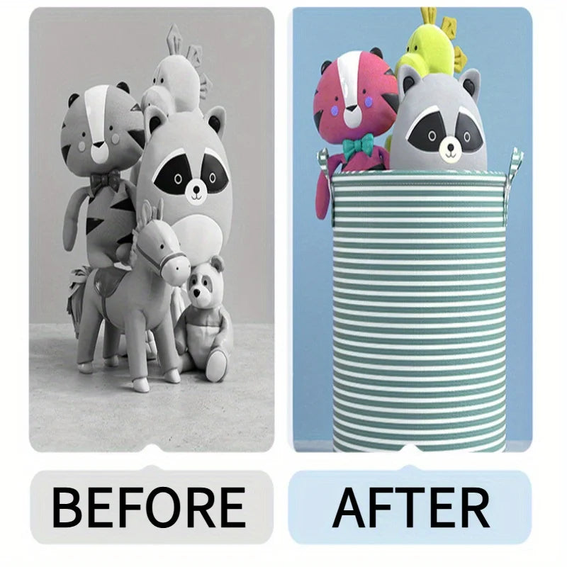Collapsible Tall Laundry Basket with Handles – Large Round Hamper Laundry Hamper Basket Babs