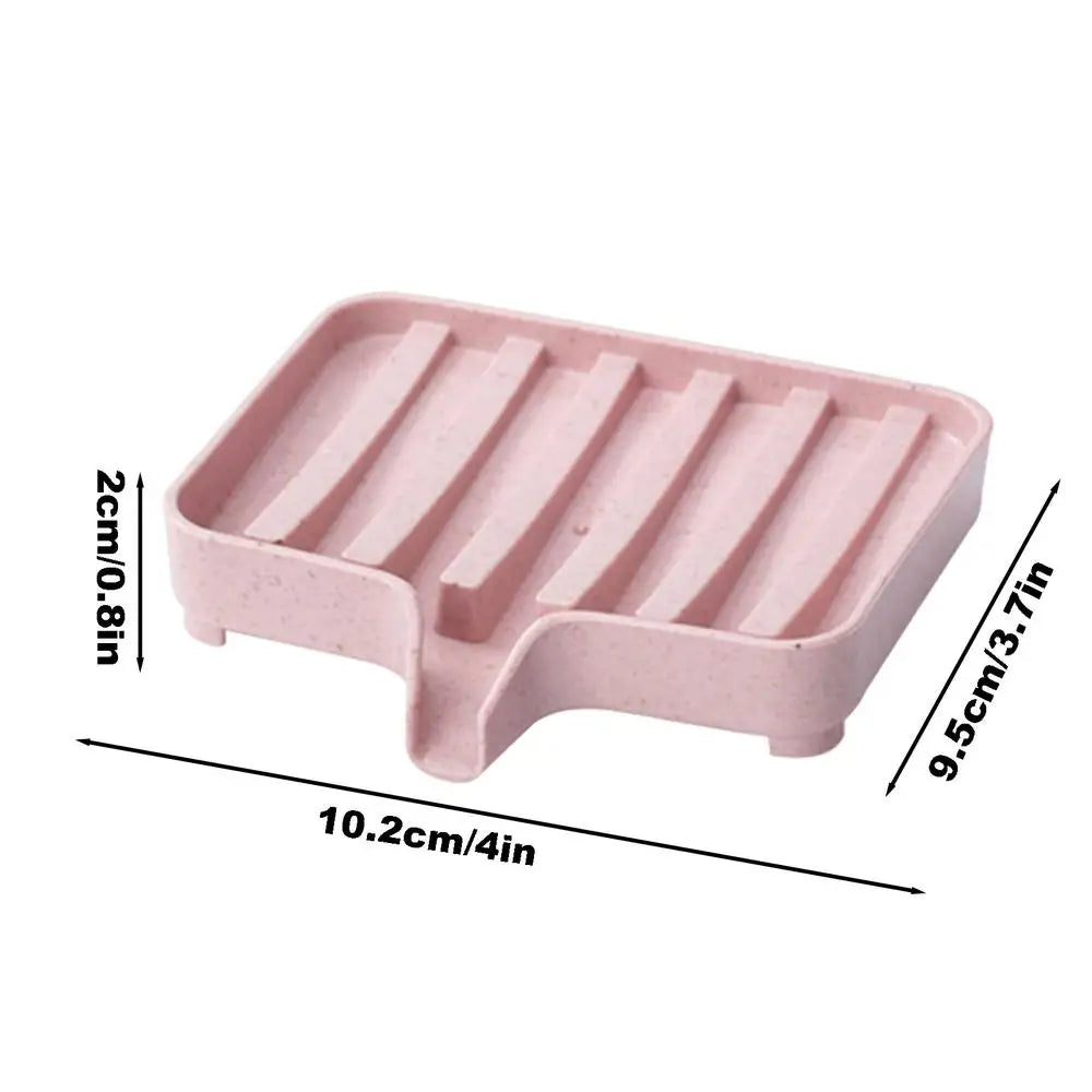Soap Dish with Drain – Multipurpose Shower Soap Tray Soap Dish Babs Pink