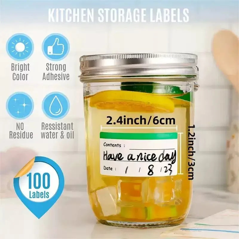Spice Jar & Kitchen Organizer Label Stickers – Apothecary Kitchen Label Stickers Babs