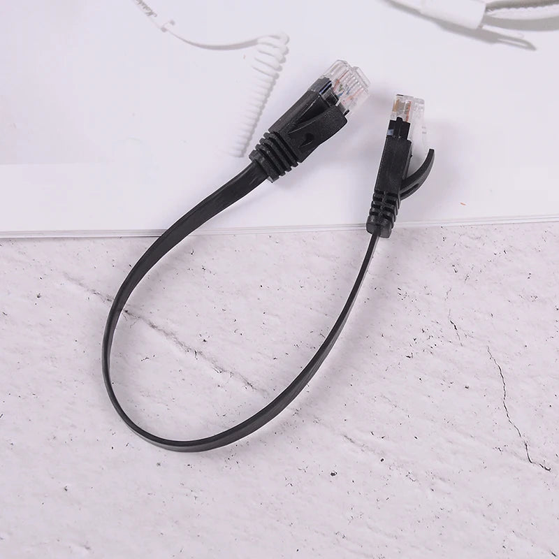 Cat6 RJ45 Ethernet Patch Cable 25cm 10in Black – 1000Mbps Ethernet Patch Cable Babs