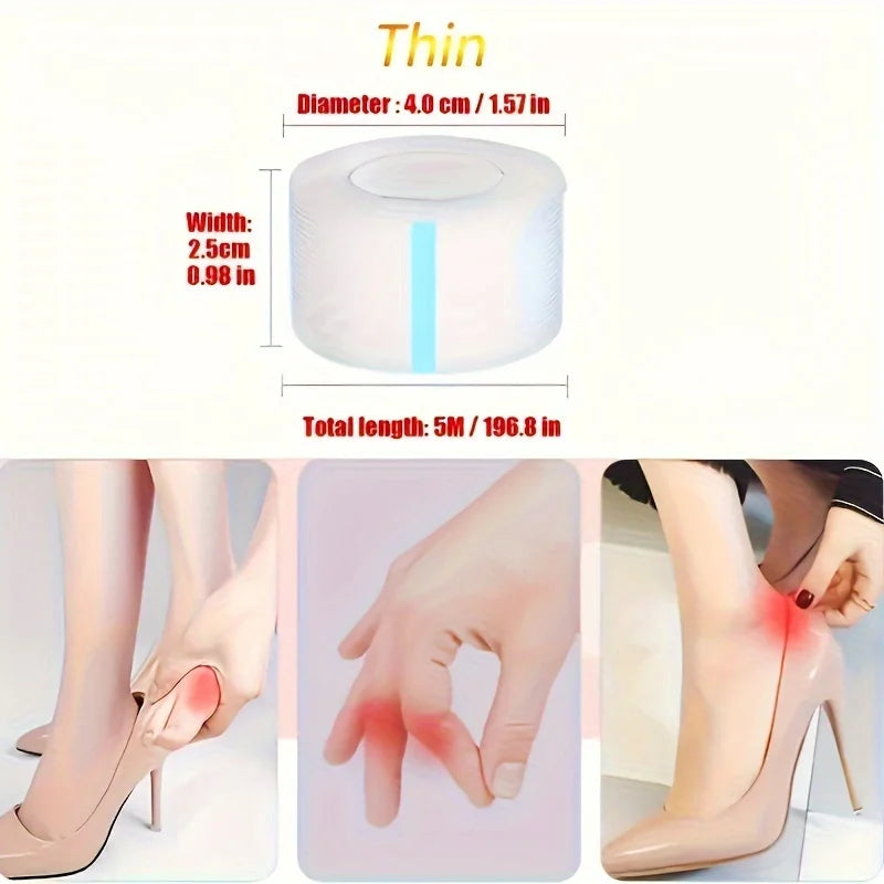 Silicone Moleskin Tape Roll – Waterproof Foot & Finger Guard Foot Protection Tape Babs