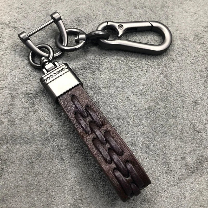 Creative Leather Car Keychain – Auto & Motorcycle Key Ring Gift Leather Keychain Babs