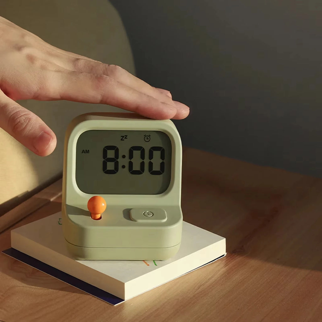 Retro Mini Game Alarm Clock – Digital Snooze & Countdown for Kids Digital Alarm Clock Babs
