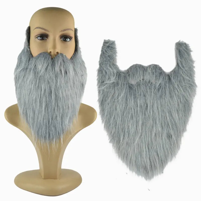 Fake Beard & Mustache Set – Santa Cosplay Costume Props Costume Accessory Babs