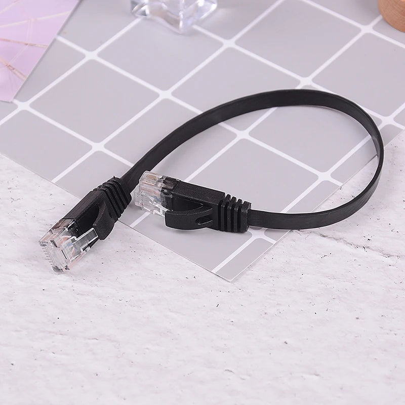 Cat6 RJ45 Ethernet Patch Cable 25cm 10in Black – 1000Mbps Ethernet Patch Cable Babs