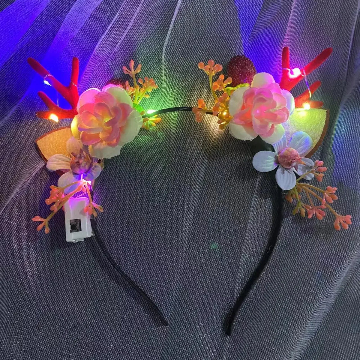 10-Pack LED Reindeer Antler Headbands – Christmas Party Glow LED Party Headbands Babs 16