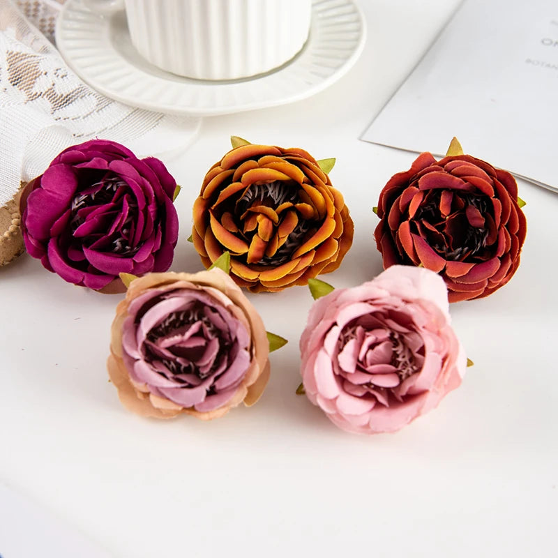 Artificial Silk Rose Flower Heads – Wedding & Home Décor Artificial Silk Flowers Babs