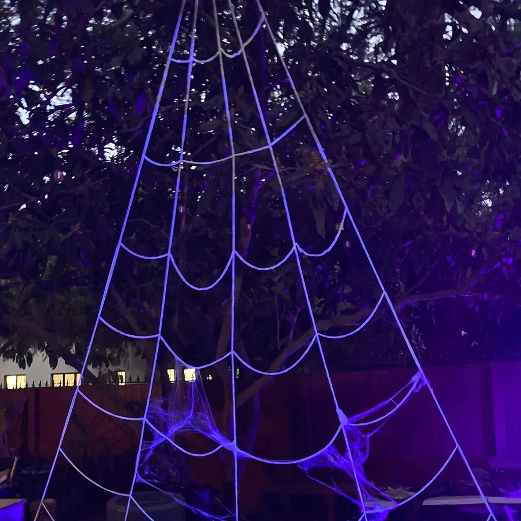 Giant Spider Web Halloween Outdoor Decoration – Lawn & Yard Halloween Decoration Babs