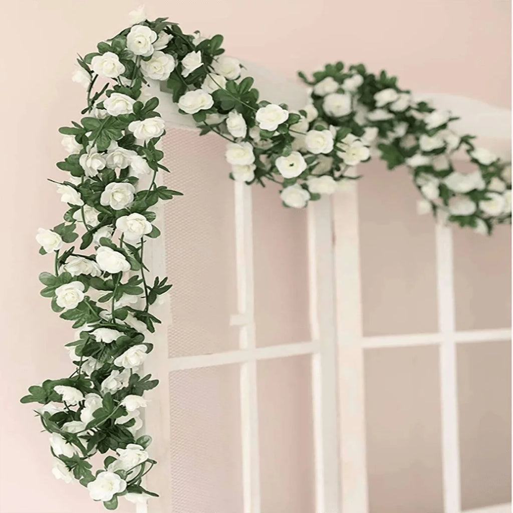 Artificial Silk Rose Garland 240cm – Wedding & Home Décor Artificial Flower Garland Babs