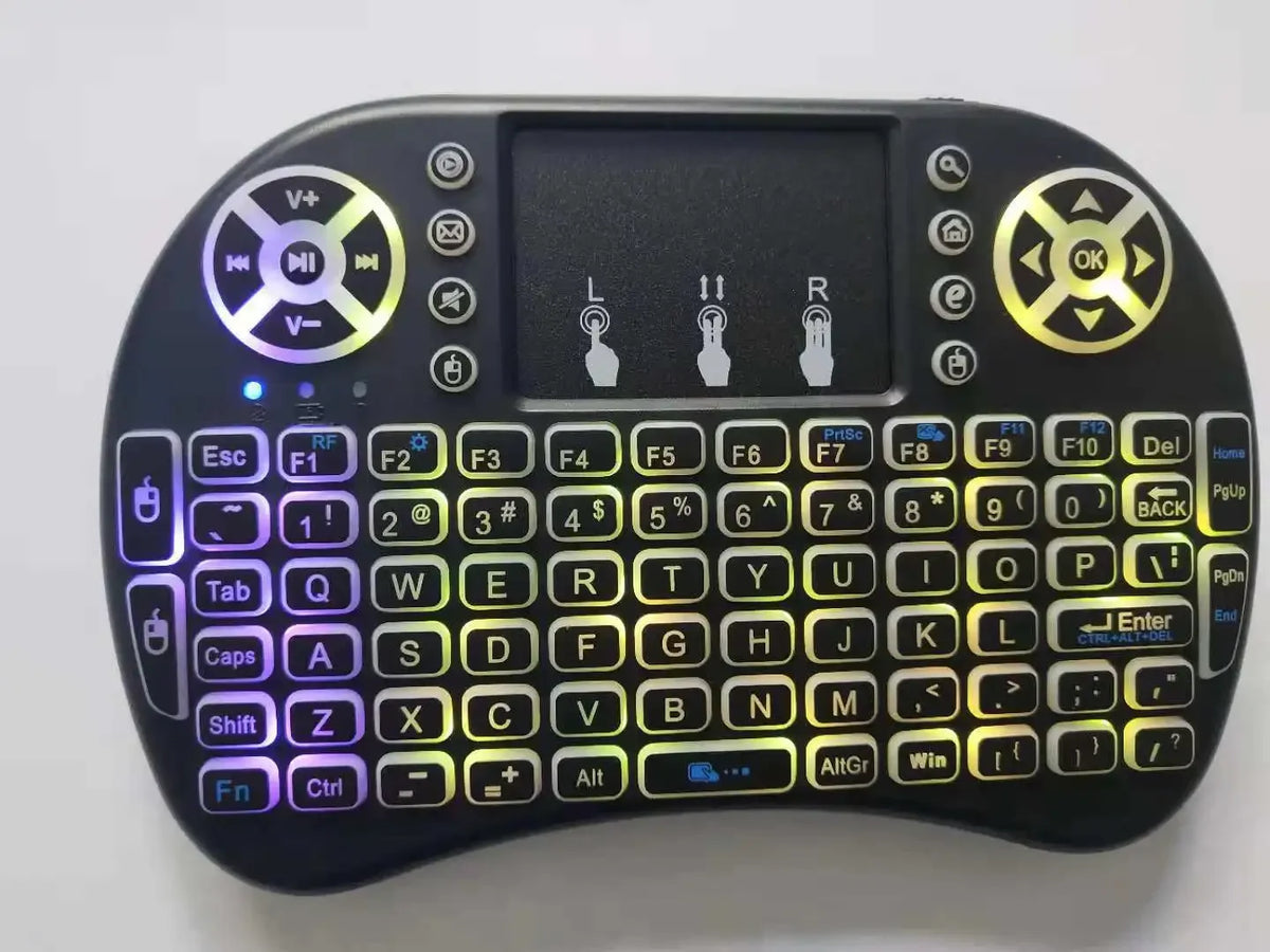 I8 Mini 2.4G Wireless Keyboard with Touchpad & RGB Backlight Wireless Mini Keyboard Babs Lithium Marquee China Mainland