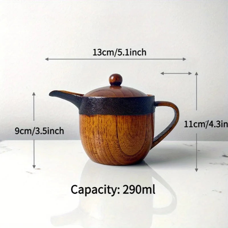 Solid Wood Duck Beak Purple Clay Teapot with Filter & Lid Purple Clay Teapot Babs