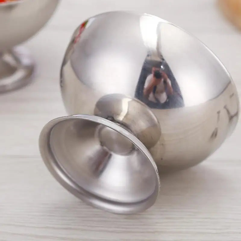 Stainless Steel Dessert Bowl | Ice Cream & Salad Snack Cup Stainless Steel Bowl Babs
