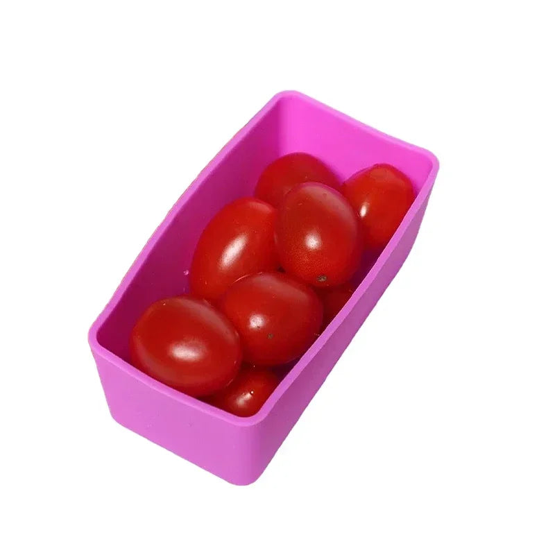 Silicone Bento Box Divider Cups – Reusable Lunch Organizer Bento Box Divider Babs Purple-180ML