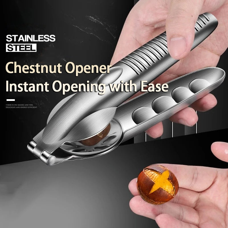 Stainless Steel Nut Cracker & Chestnut Opener Kitchen Tool Nut Cracker Tool Babs