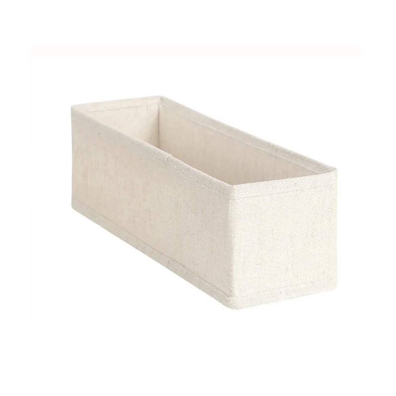 Foldable Cotton Linen Drawer Organizer – Sock & Underwear Storage Drawer Storage Organizer Babs Milk yellow